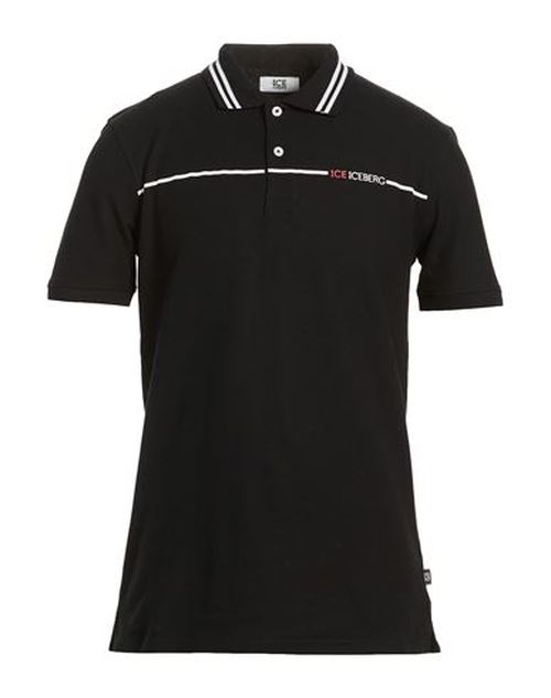 Man Polo shirt Black Size L Cotton