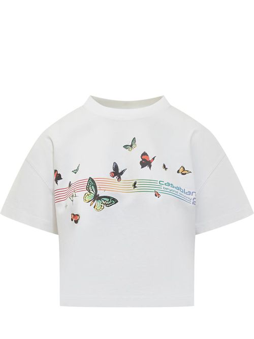 Boxy T-Shirt With Butterflies
