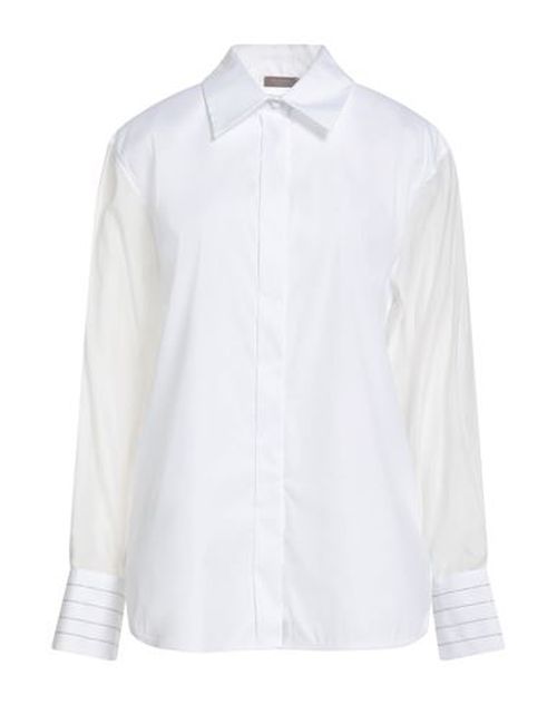 Woman Shirt White Size 10 Cotton, Polyamide, Elastane