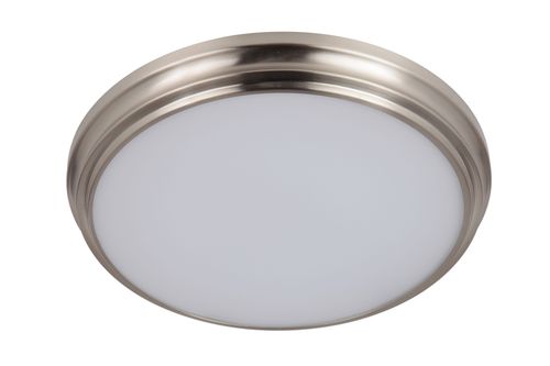 Brushed Polished Nickel LED Flushmount from the X66 flushmounts Collection