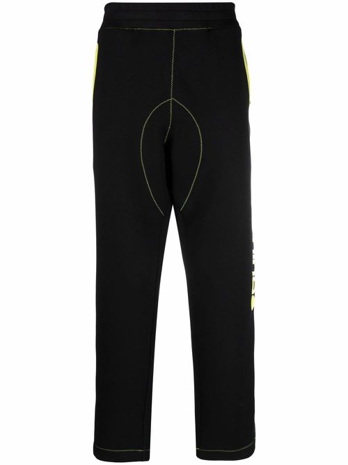 Logo-print track pants - Black