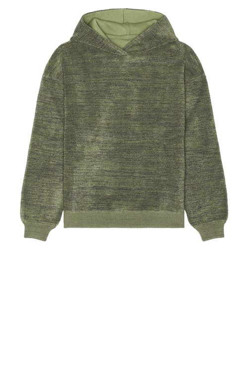 ISA BOULDER Boucle Hoodie in Green
