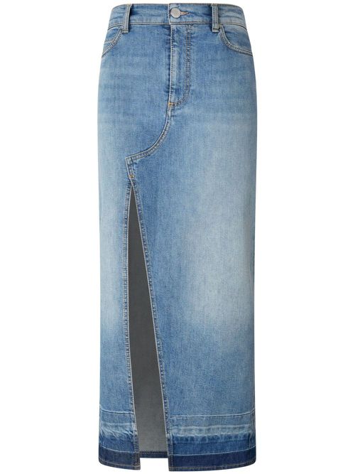 Denim maxi skirt - Blue