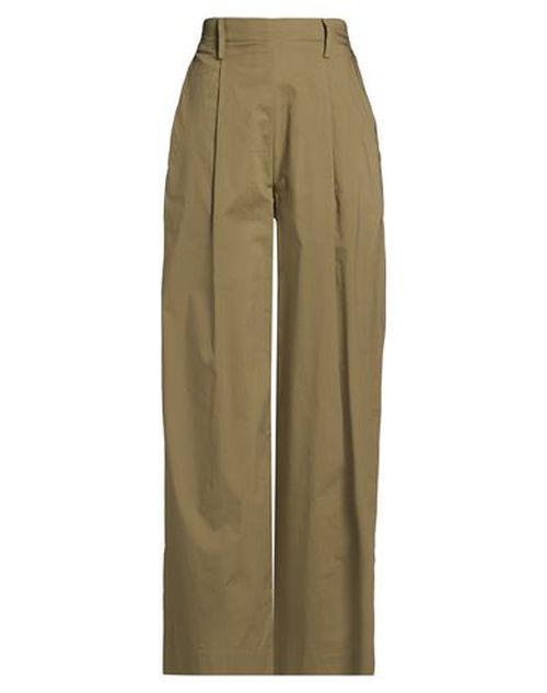 Woman Pants Military green Size 8 Cotton