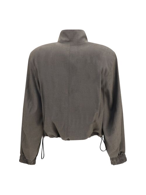 Wool-Blend Merino Jacket — Gray