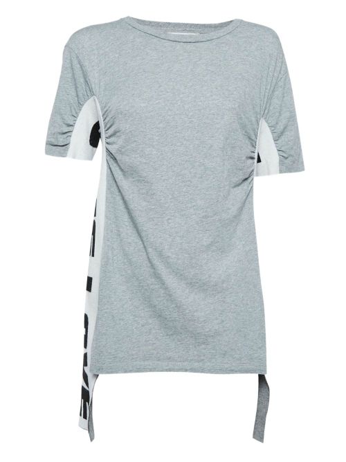 All Is Love ruched-side panelled T-shirt - Grey
