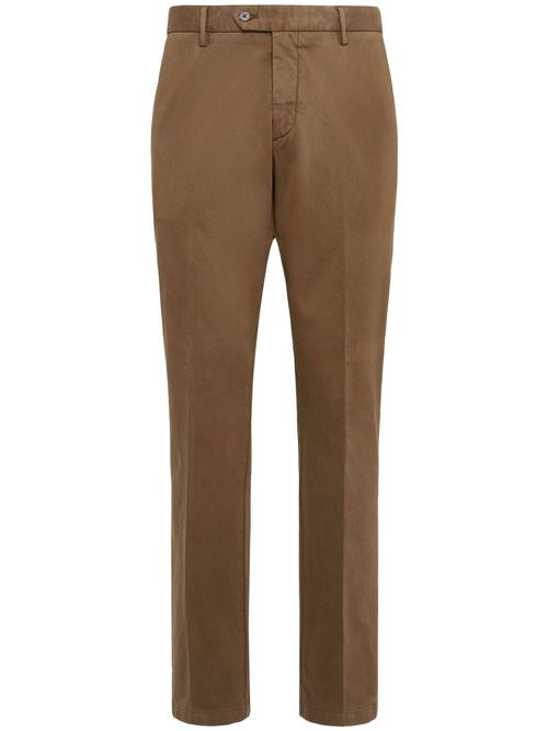 Stretch-cotton trousers - Neutrals