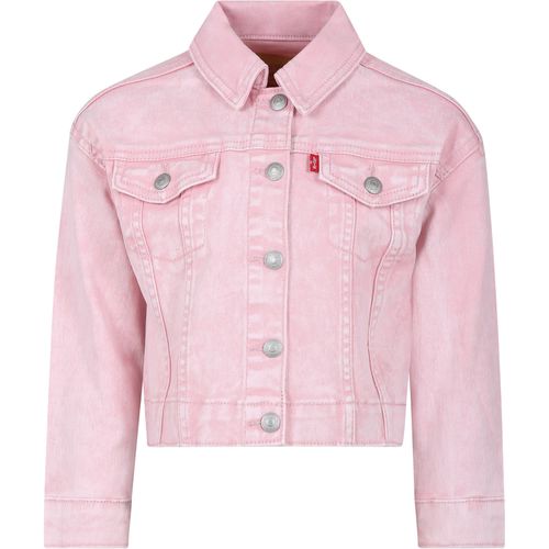 Pink Jacket For Girl With Logo