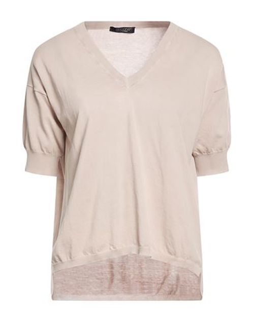 Woman Sweater Beige Size 8 Cotton