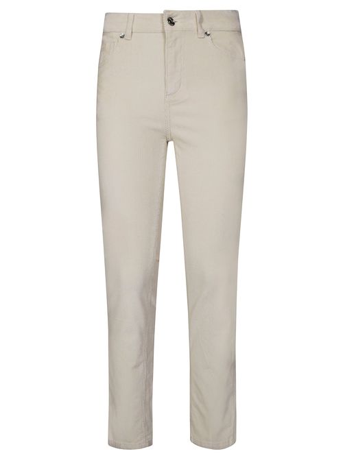 Women's Mini Velvet Striped Jeans