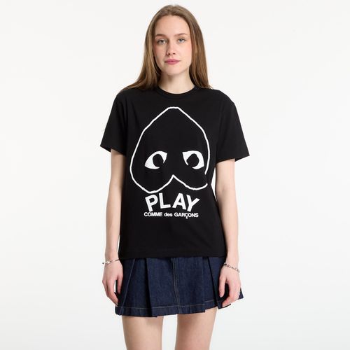 T-shirt Comme des Garçons PLAY T-Shirt Logo Print Knit UNISEX Black