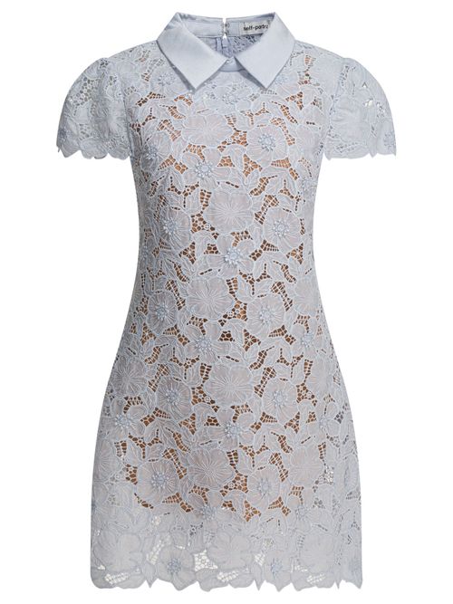Guipure Lace Mini Dress
