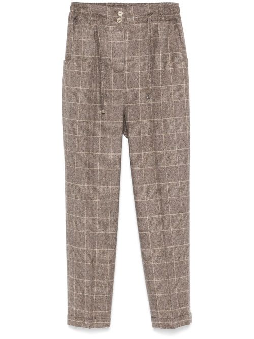 Checkered trousers - Brown