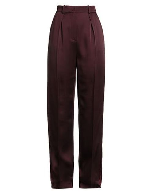 Woman Pants Burgundy Size 4 Acetate, Viscose