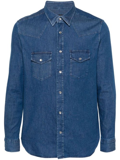 Western denim shirt - Blue