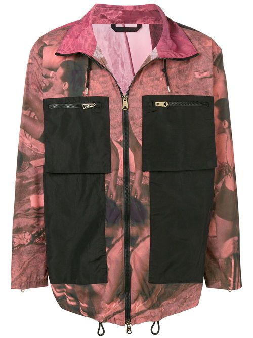 Photographic print jacket - Pink