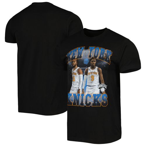 Unisex Jalen Brunson & R.J. Barrett Black New York Knicks Player Duo T-Shirt