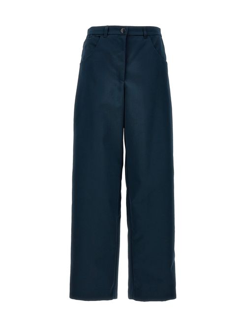 Tone-on-tone Pegaso Embroidery Cargo Pants — Navy