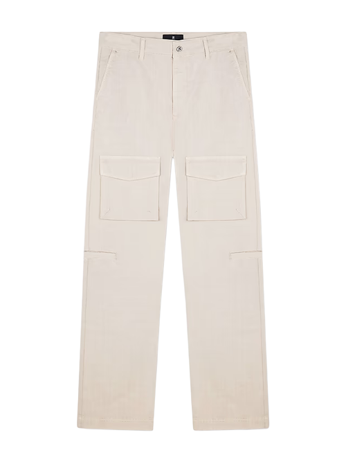 Represent Front Pocket Cargo Trousers in Champagne - Beige