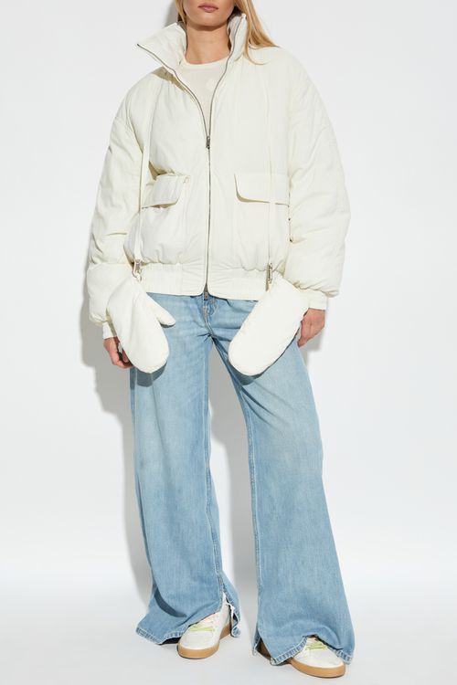 Jacket With Attached Gloves, Women's, White