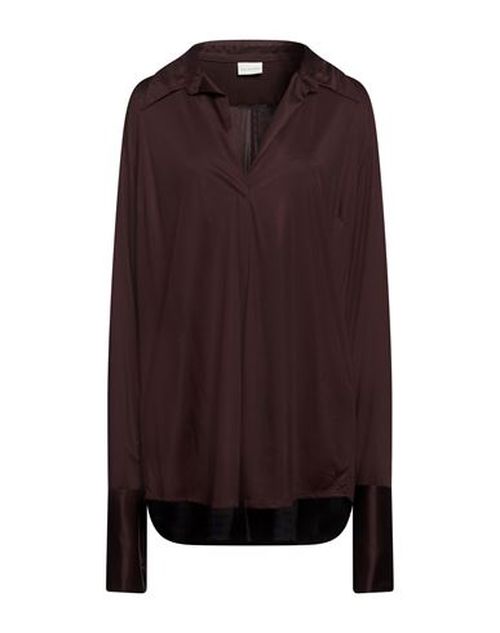 Woman Shirt Dark brown Size S Viscose