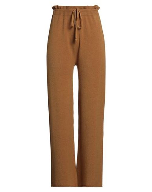 Woman Pants Mustard Size L Viscose, Polyester, Polyamide