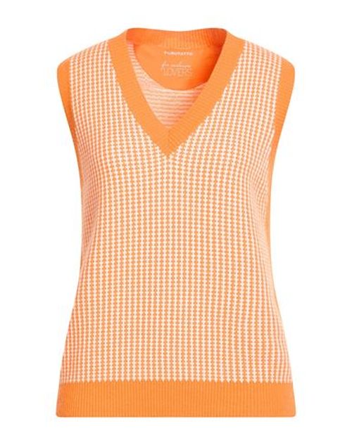 Woman Sweater Orange Size 4 Cashmere, Cotton