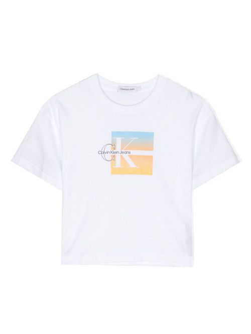 Logo-print cotton T-shirt - White