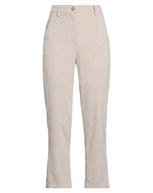 Woman Pants Beige Size 16 Polyester, Viscose, Elastane