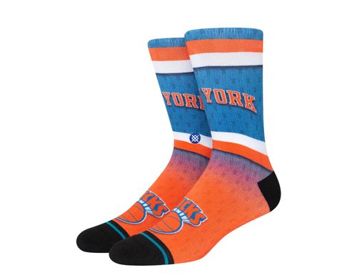 X NBA New York Knicks Fader Crew Blue/Orange Socks A558A22FKN-ROY