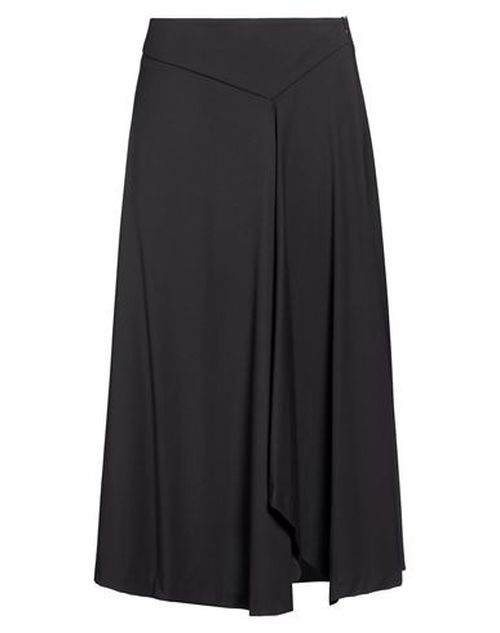 Woman Midi skirt Black Size 10 Polyester, Viscose, Wool, Elastane