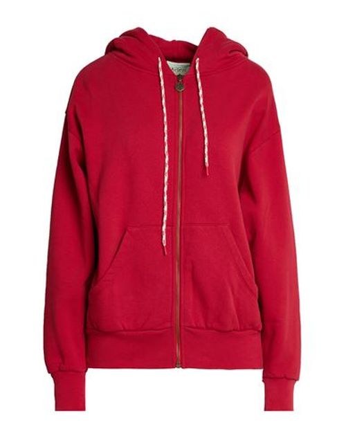 Woman Sweatshirt Red Size L Cotton