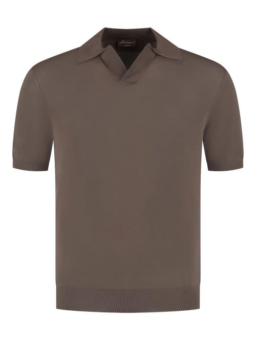 Doriani Cashmere short-sleeved T-shirt - Brown