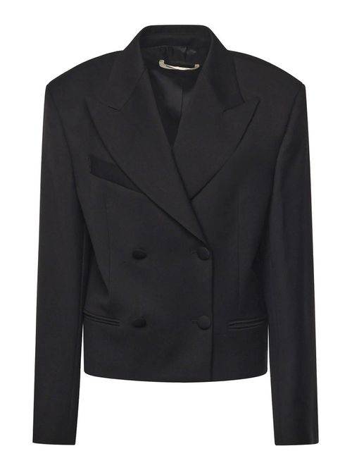 Cropped Tuxedo Blazer