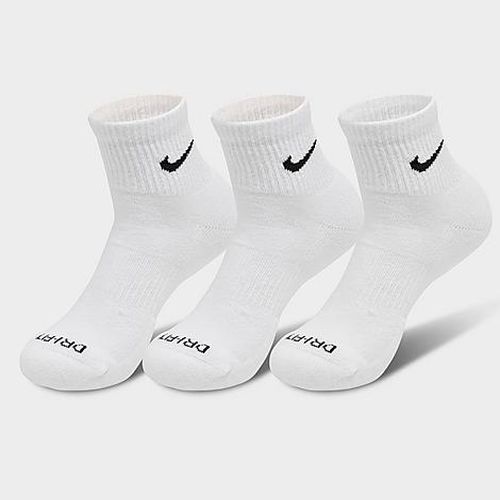 Everyday Plus Cushioned Training Ankle Socks (3-Pack) in White/Black