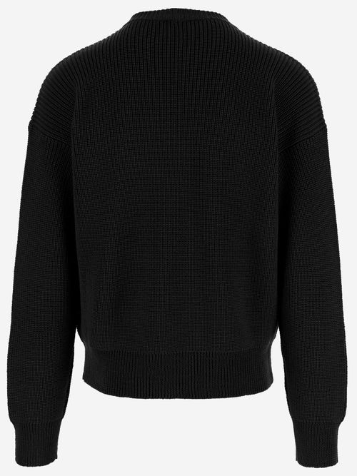 Virgin Wool Sweater — Black