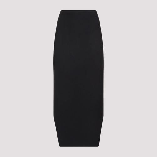 ASYMMETRIC SKIRT in WOOL and MOHAIR