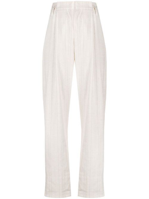 Brunello Cucinelli pleated high-waisted trousers - Neutrals