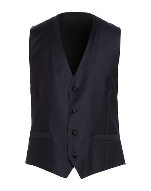 Man Tailored Vest Navy Size 36 Wool
