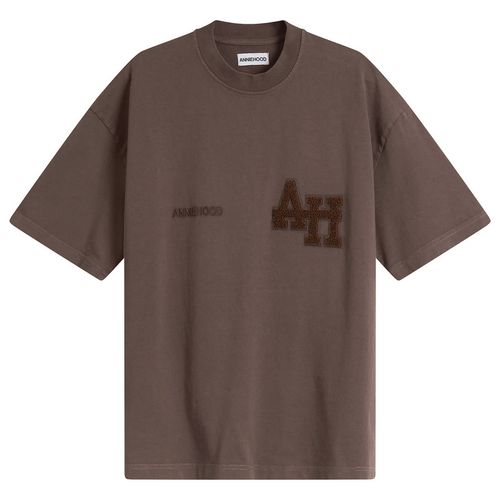 Men's College T-Shirt Washed Brown