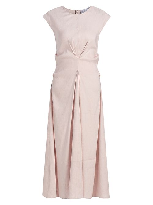 Women's Miranda Linen-Blend Midi-Dress - Orchid