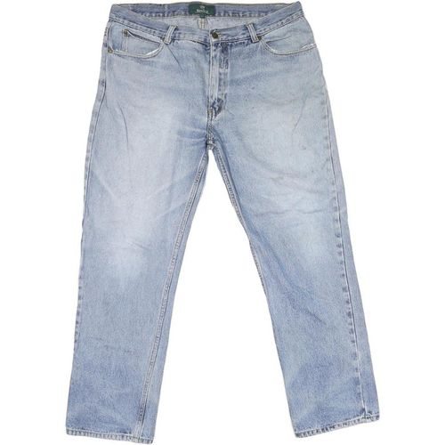 KINGFIELD Mens Regular Fit Light Blue Denim Jeans W38 L29 Zip Closure Classic