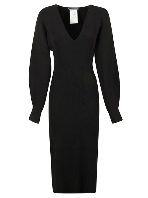 V-neck Long Dress
