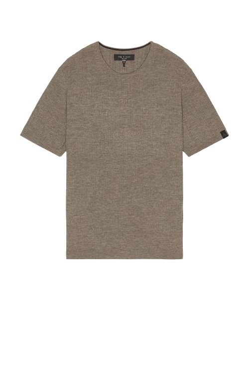 Rag & Bone Crawford Cashmere Blend Tee in Brown - Brown. XL/1X also in