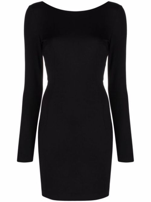 Milano open-back fitted dress