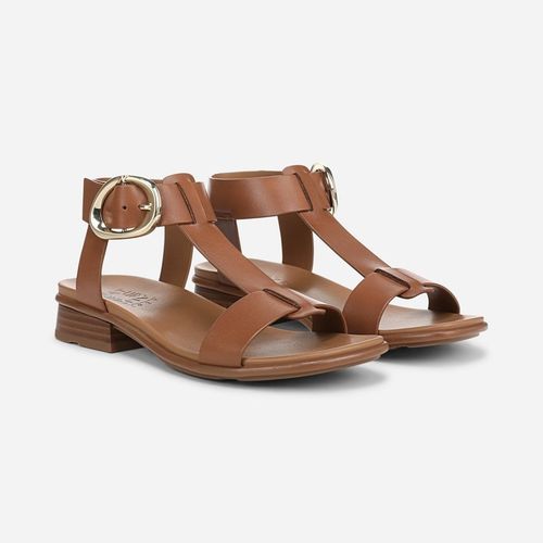 Brandy Sandals, English Tea Brown Leather