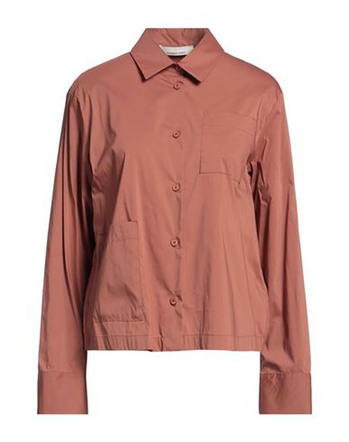 Liviana Conti Woman Shirt Brown Size 6 Cotton, Polyamide, Elastane