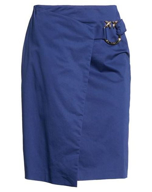 Woman Midi skirt Blue Size 2 Cotton, Elastane