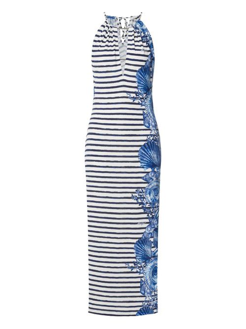 Alberta Ferretti striped dress - Black