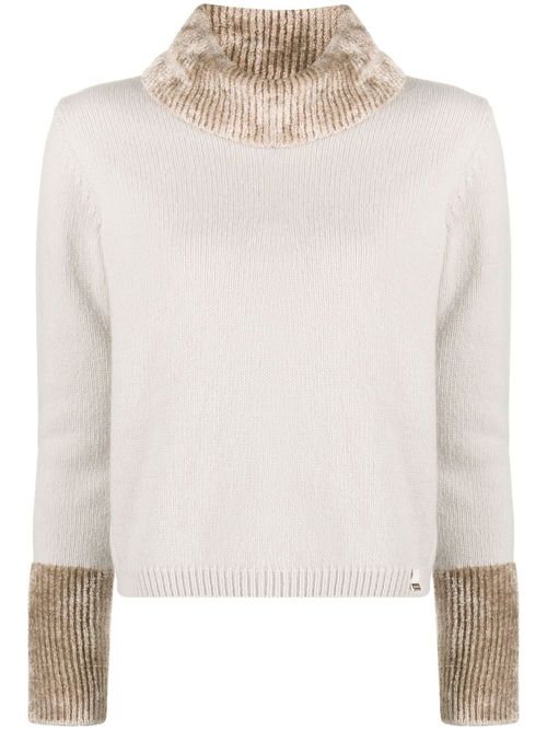 Roll-neck jumper - Neutrals